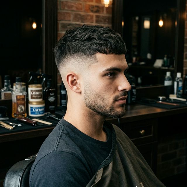 Modern fade haircut